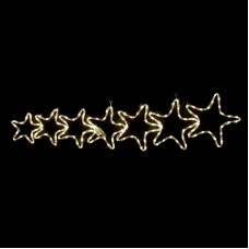 7 STARS 144 LED ΣΧΕΔΙΟ ΘΕΡΜΟ ΛΕΥΚΟ ΜΗΧΑΝΙΣΜΟ FLASH IP44 119x37cm ΣΥΝ 1.5m  | Aca | XSTARSLEDWW119